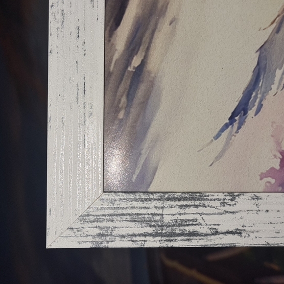 8x8 Angel Walking Over the Ocean Watercolor Art Oil Painting‎ Framed Print - Picture 7 of 11